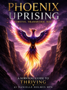 Phoenix Uprising: The Book phoenix rising over rocky canyon